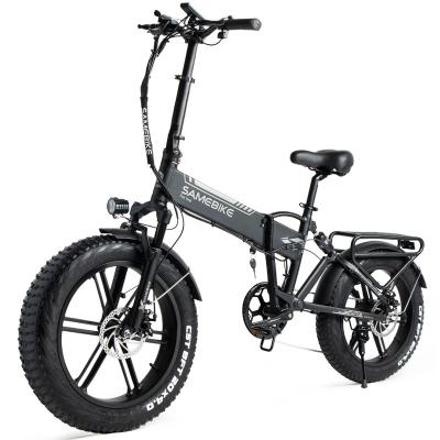 China 48V/10AH500W 7S Aluminum Frame Disc Brake LCD Display Aluminum 4.0fat meter tires Folding Electric Bicycle Bike for sale