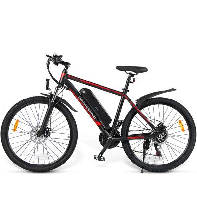 China 36V/10AH350W Aluminum Alloy Frame 7S LCD Aluminum Meter Spoke Rim Electric Mountain Bike for sale