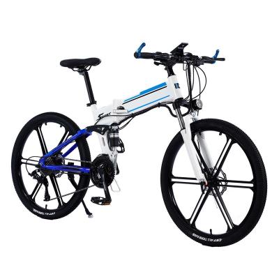 China AKEZ 26 Inch 36V 350W 8AH 27S Aluminum Alloy Foldable Electric City Bicycle Good Quality Electric Bike for sale