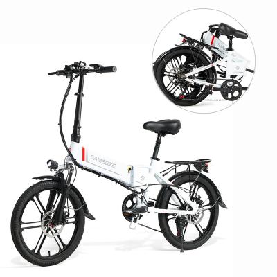 China Aluminum Alloy Safe And Shock Absorbers 48V 10.4AH 350W 7 Speed ​​High Folding Electric City Bicycle for sale