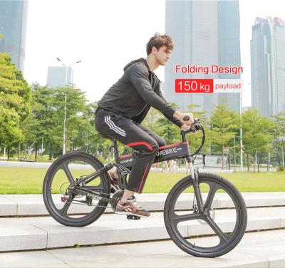 China 2022 EU USA Warehouse 26inch 350W Electric Bike Foldable Electric Mountain Bike Aluminum Alloy Double Suspension for sale