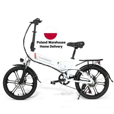 China Aluminum Alloy Poland EU Warehouse Aluminum Alloy Folding Electric Bike 350W 48V Max Speed ​​Power Wholesale Foldable E-Bike E-Bike for sale