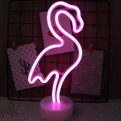 China Bar Party decoration Multicolor Led Strip Rainbow linear Pipe flamingo custom neon table light sign letters led light neon lights for sale