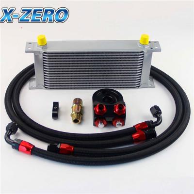 China WRX EVO DSM WRX Engine Oil Cooler Relocation Kit EK EG STI SR20DET 16 Row AN-8AN for sale