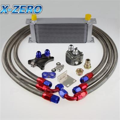 China 16 Row Oil Cooler Relocation Kit Nissan SR20DET Silvia S13 S14 S15 180SX 200SX 240SX for sale