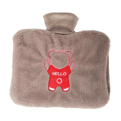 China Fabric Hand Warmer Cheap Refillable Hot Water Bag Price Printed Portable Use In Winter Hot Water Bottle for sale