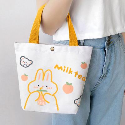 China Lady Japanese canvas bag female students Korean version of literary handbags storage bag small fresh shopping ladies shopping packaging for sale