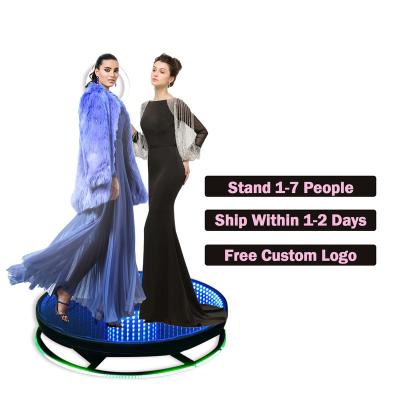 China Weeding Logo Photo Booth Free Custom 360 Degree Video Rotating Machine Part 4 People for sale