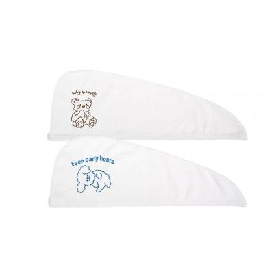 China New Arrival Hair Dryer Coral Fleece Towel Wraps Cartoon Viable Cute Dry Hair Hat for sale