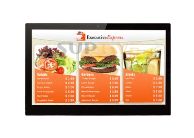 China Wall Mount Digital Signage Full HD 21.5″ inch Digital Signage LCD Display Suitable for Foods Retail Store Coffee Shops for sale