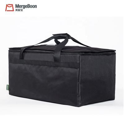 China Personalized Waterproof Collapsible Cooler Picnic Lunch Food Carrier Insulated Shipping Delivery Bag for sale