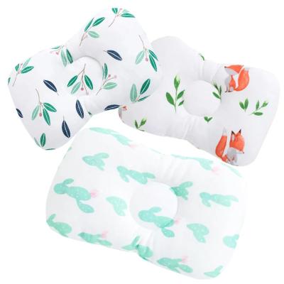 China Sustainable Cute Infant Sleep Support Newborn Pillow Cartoon Printing Stereotype Concave Cushion Prevent Flat Head Pillow for sale