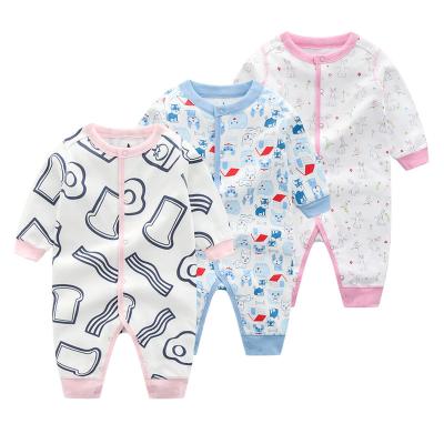 China Comfortable Breathble Spring Pajamas Long Sleeve Single Layer Slim Romper and Autumn Baby Onesie Baby Clothes for sale