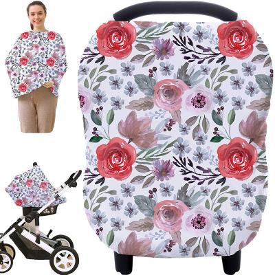 China Multifunctional customized breathable nursing towel, safety seat sunshade, windshield cover for baby stroller for sale