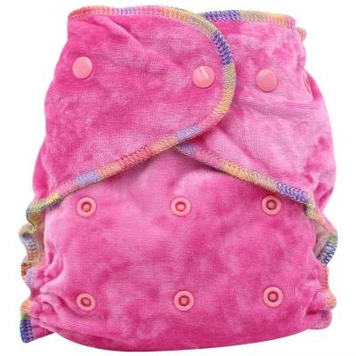 China Newborn Baby Cotton Velor Diapers, Washable and Reusable, Breathable, Comfortable and Healthy Bamboo Printed Cloth Diapers for sale