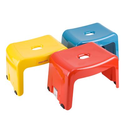 China Environmental Protection Plastic Short Chair Square Stool For Kids Stackable Sitting Stool for sale