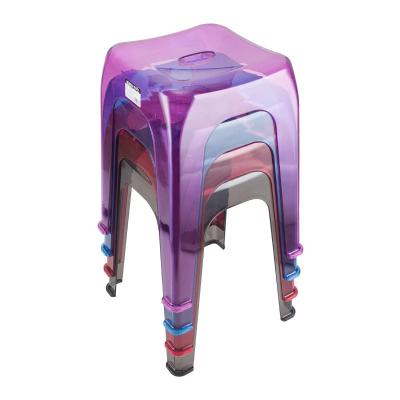 China High quality environmental protection with best price PC transparent multifunctional short stool plastic chair for sale