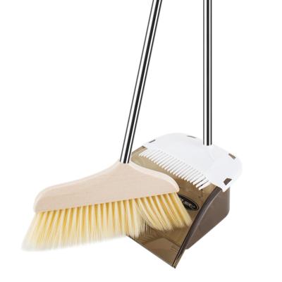 China Home Thick Cleaning Set Broom And Combination Broom Stainless Steel Dustpan for sale