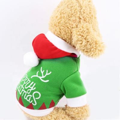 China Sustainable Dog Christmas Clothes Pet Costumes Holiday Party Dressing Up Funny Apparel Pet Clothes for sale