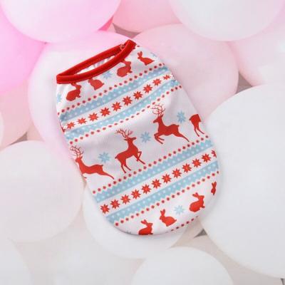 China Uwinpet Sustainable Pet Clothing Equipment Dog Summer Vest For Christmas Vacation for sale