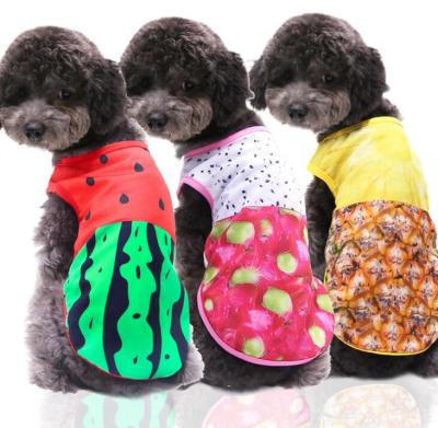 China Viable High Quality Dog Clothes Multiple Summer Pet Dog Vest Fruit Colors Cooling Vest for sale