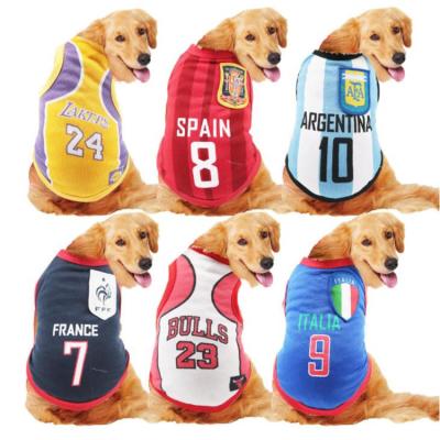 China Uwinpet Pet Clothing Sports Pet Vest Pet Clothes Viable Hot Selling Comfortable Summer for sale