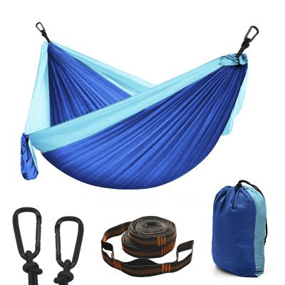 China New lightweight portable parachute camping backpacking modern outdoor double hammock camping hammock travel hammocks for sale