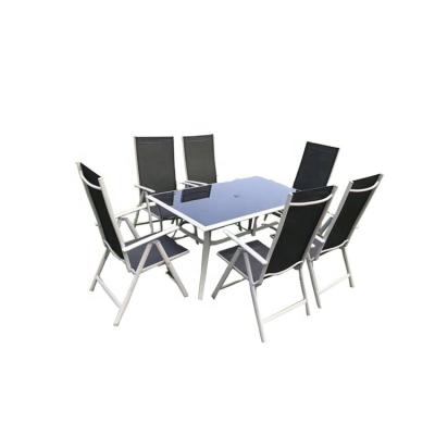 China Outdoor Weather Furniture Patio 7pcs Garden Folding Chair Table RL-1136 for sale