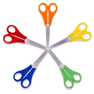 China Universal Clipping Scissors for Cutting Paper for Stationery Scissors Stationary Scissors Children Kids Babies Student Safety Stationery for sale