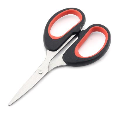 China Universal Office Scissors Stainless Steel Child Scissors Kids Craft Scissors Child Mini Office Student Plastic Cutting Scissors for sale