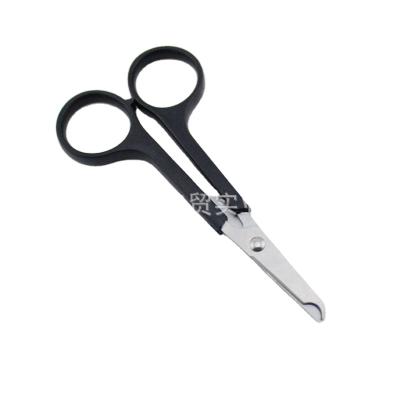 China Yangjiang Cutting Scissors Black Medical Scissors Stainless Steel Handle Wire Universal Plastic Removal Scissors for sale