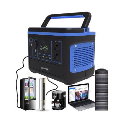 China Wholesale KUMA 568Wh Cordless Charging Station 110V or 220V 600W Portable Solar Power Station for sale