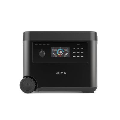 China Wholesale KUMA 2000w Huge Capacity Cordless Portable Charging Station With Solar Panel In Direct Selling for sale