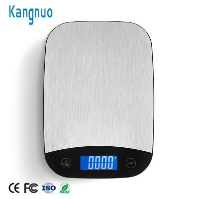 China Weight Measuring Stainless Steel 10Kg 15Kgs Digital Electronic Kitchen And Food Scale With High Quality for sale