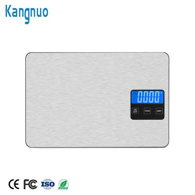 China CE &Rohs FCC Slim High Accuracy Stainless Steel 5000G 11LB Digital Kitchen Electronic Weight Scale for sale