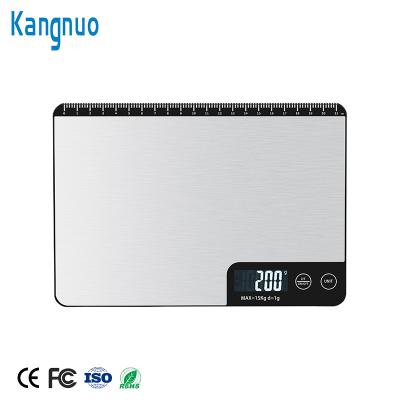 China Weight Measuring Stainless Steel 5Kg 1G High Precision Durable Kitchen Vegetable Scale With Length Gauge for sale