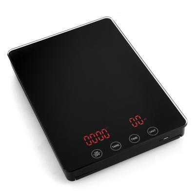 China Kitchen Sacle 3000g Timer Popular Function Digital Coffee Weighing Scale for sale