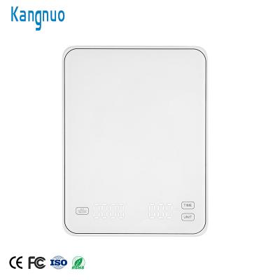 China Weight Measuring New Design Auto Off High Precision 3kg Digital Tempered Glass Kitchen Coffee Scale for sale