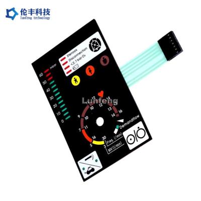 China 3M Adhesive Customizable LED Backlit Membrane Keypad for Different Customer Requirements zu verkaufen