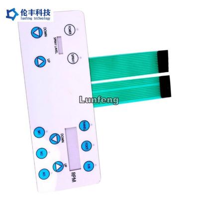 China Industrial Grade Waterproof Membrane Keypad with 1 Million Times Key Life and Consumption zu verkaufen