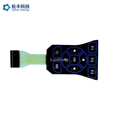 China Industrial Waterproof Metal Dome Membrane Switch With -30°C To 80°C Temperature Range en venta