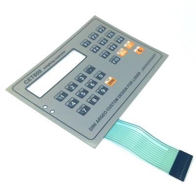 China Tactile Membrane Switch Keyboard With Customized Printing Technology Silk Screen Printing for sale