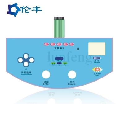 China Pantone LED Membrane Keypad Panel Polydome Button Medical Equipments for sale