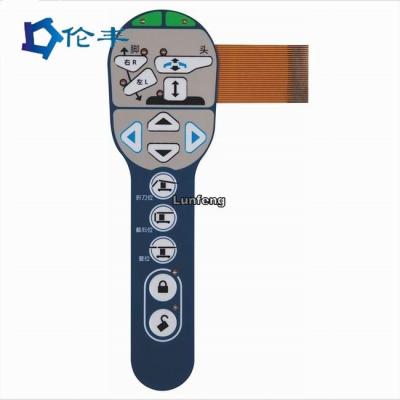 중국 3M468 접착식 FPC 멤브레인 스위치 홈 장치 LED 멤브레인 푸시 버튼 스위치 판매용