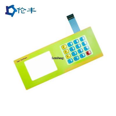 中国 3m9080A Membrane Switches Graphic Overlays LCD WindowのPCポリ塩化ビニールMembrane Overlay 販売のため