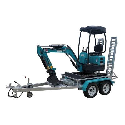 China Truck Trailer Hot Sale Customizable Car Trailer With Ramp For Mini Excavator for sale