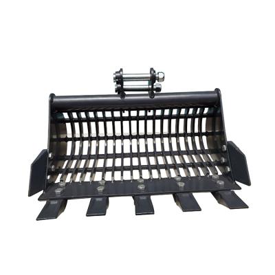 China Crawler Excavator Heavy Industry Equipment High Capacity 1.2Ton 1 Ton Skeleton Bucket For Excavator Quick Loading Parts for sale