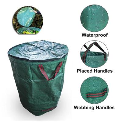 China High Quality Durable 80 Gallon PP Garbage Bags Garden Reusable Waste Bag Leaf Garbage Bag for sale