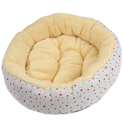 China Hot Sale Viable New Cat Round Pet Bed Warm and Comfortable Pet Bed Dog Room for sale