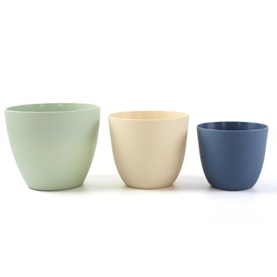 China Durable/high quality modern simple high quality frosted heavy gauge round plant pots nursery wholesale pots plastic flower pots for sale